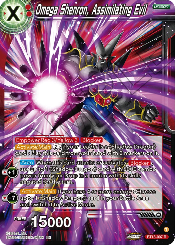 Omega Shenron, Assembling Evil (BT18-007) [Dawn of the Z-Legends] | Cracking-Singles