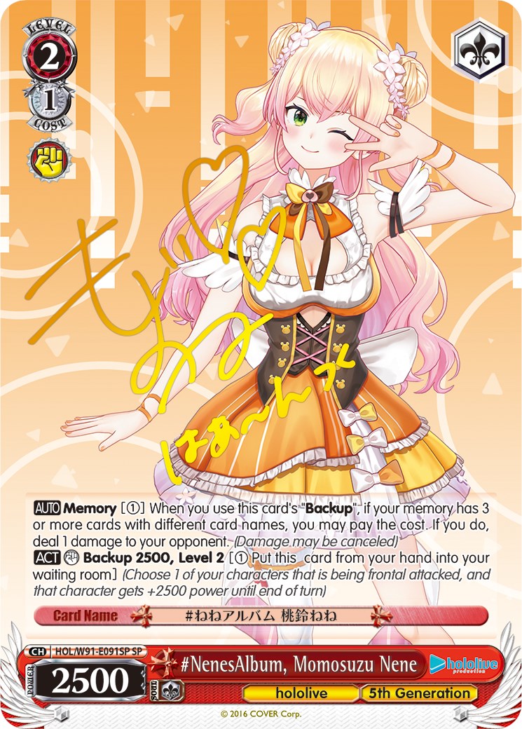 #NenesAlbum, Momosuzu Nene (HOL/W91-E091SP SP) [hololive production] | Cracking-Singles