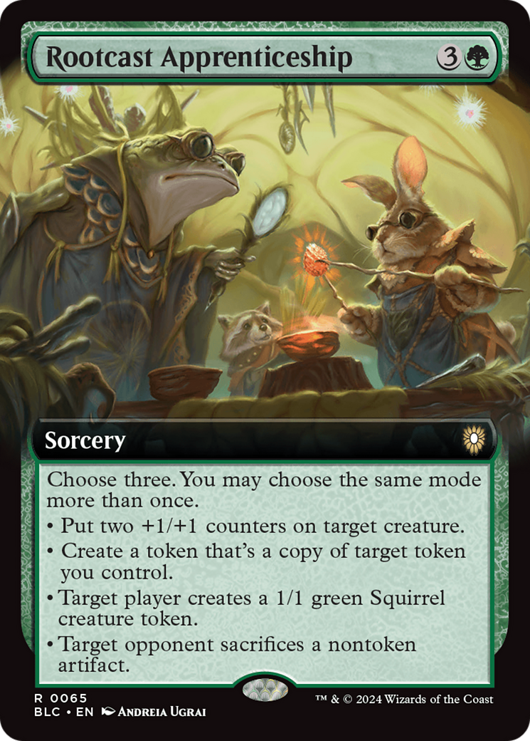 Rootcast Apprenticeship (Extended Art) [Bloomburrow Commander] | Cracking-Singles