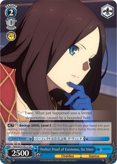 Perfect Proof of Existence, Da Vinci (FGO/S75-TE17 TD) [Fate/Grand Order Absolute Demonic Front: Babylonia] | Cracking-Singles