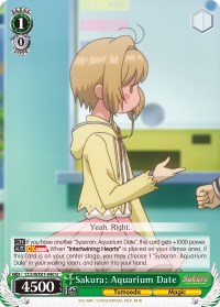 Sakura: Aquarium Date (CCS/WX01-040 U) [Cardcaptor Sakura: Clear Card] | Cracking-Singles