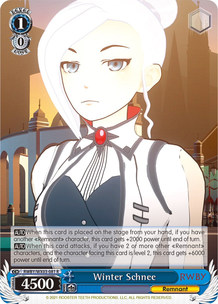 Winter Schnee (RWBY/WX03-081 R) [RWBY] | Cracking-Singles