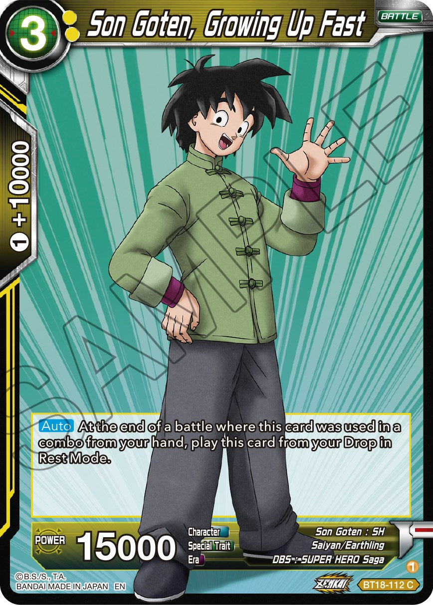 Son Goten, Growing Up Fast (BT18-112) [Dawn of the Z-Legends] | Cracking-Singles
