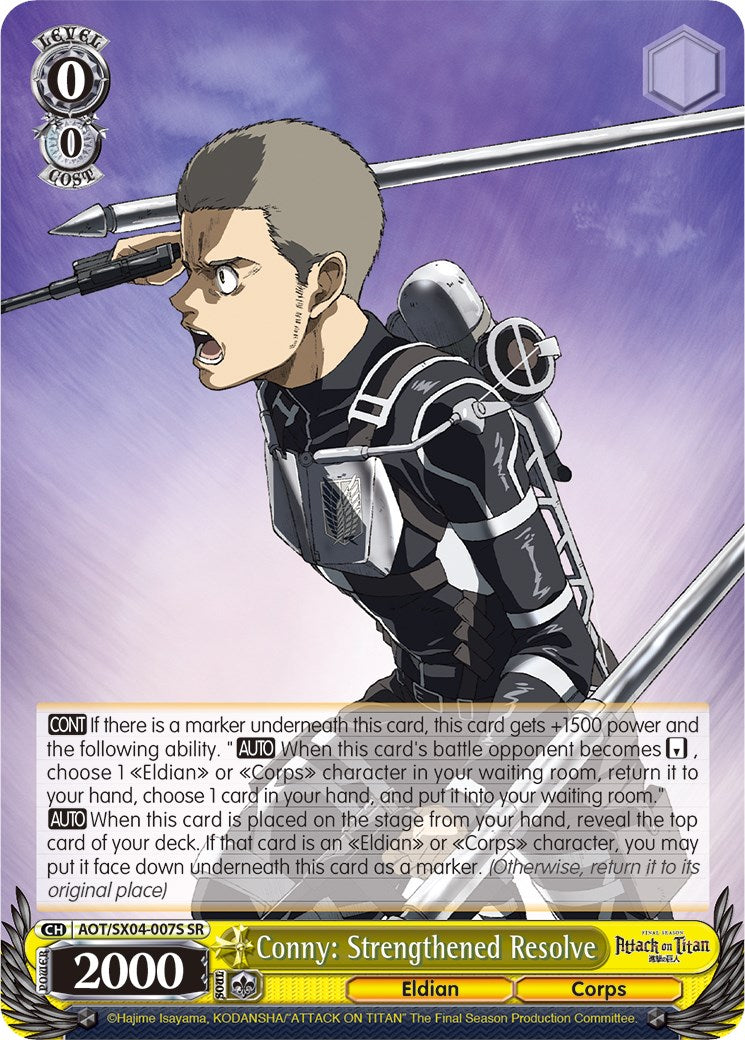 Conny: Strengthened Resolve (Foil) [Attack On Titan: Final Season] | Cracking-Singles