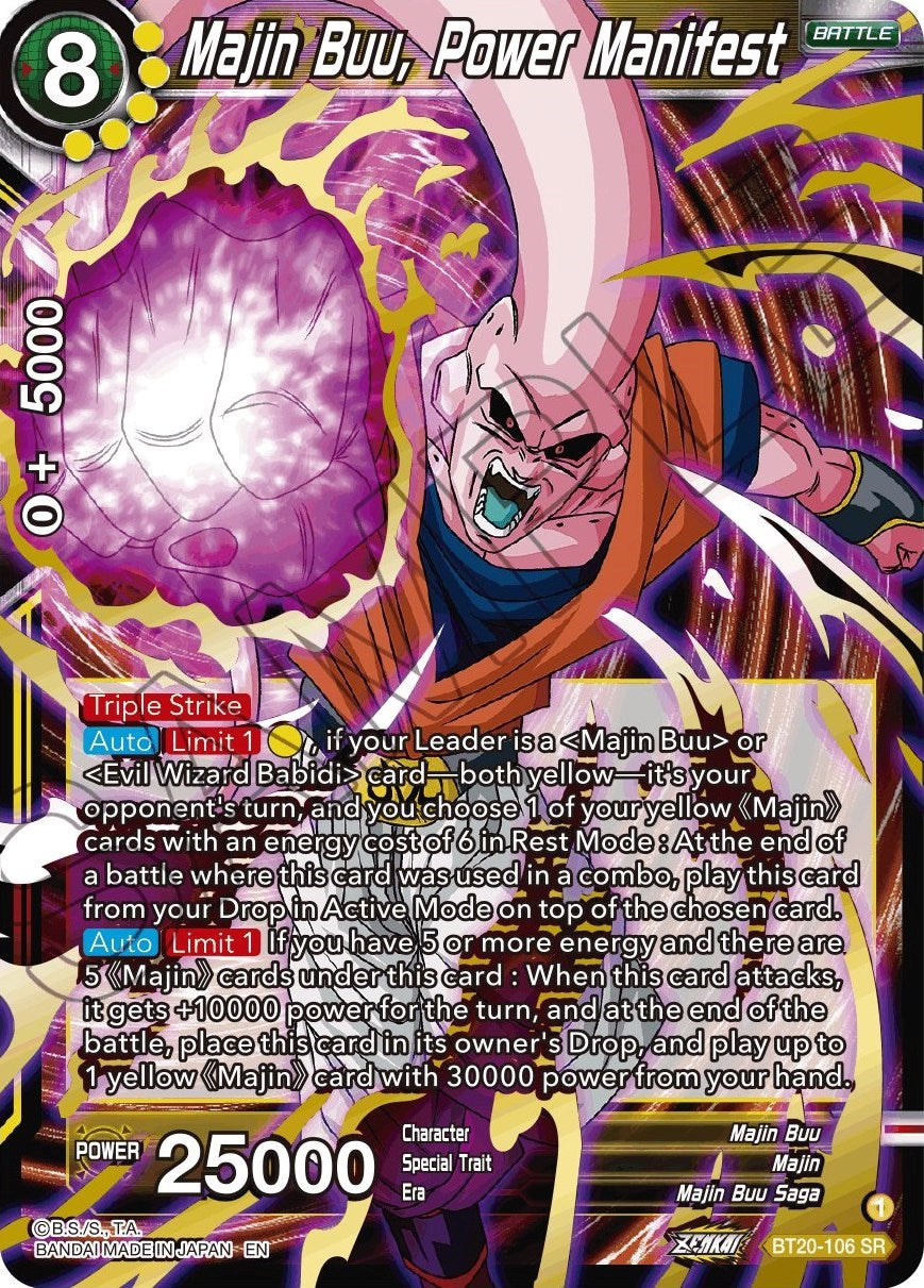 Majin Buu, Power Manifest (BT20-106) [Power Absorbed] | Cracking-Singles