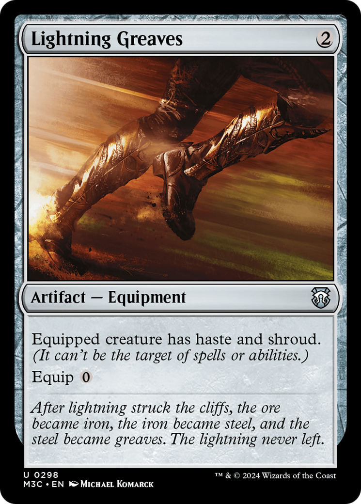 Lightning Greaves (Ripple Foil) [Modern Horizons 3 Commander] | Cracking-Singles