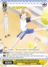 Sakura: Middle School Life (CCS/WX01-014a U) [Cardcaptor Sakura: Clear Card] | Cracking-Singles
