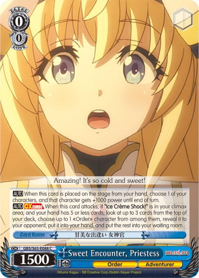 Sweet Encounter, Priestess (GBS/S63-E088 C) [Goblin Slayer] | Cracking-Singles
