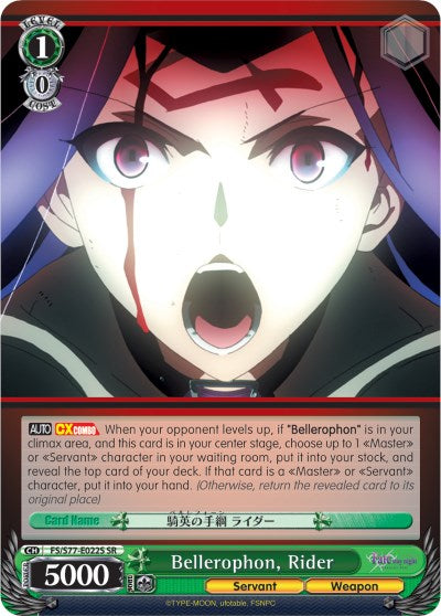 Bellerophon, Rider (FS/S77-E022S SR) [Fate/Stay Night [Heaven's Feel] Vol.2] | Cracking-Singles