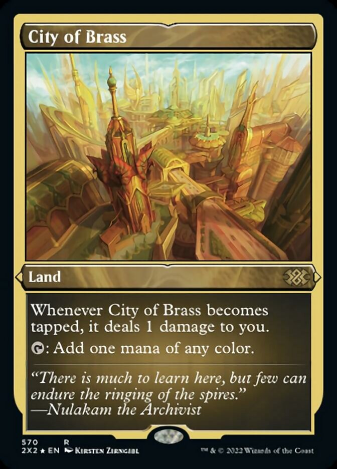 City of Brass (Foil Etched) [Double Masters 2022] | Cracking-Singles