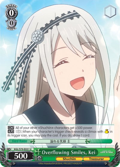 Overflowing Smiles, Kei (KGL/S79-E031 U) [Kaguya-sama: Love is War] | Cracking-Singles