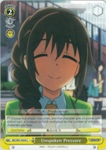 Unspoken Pressure (IMC/W41-E034 C) [The iDOLM@STER Cinderella Girls] | Cracking-Singles