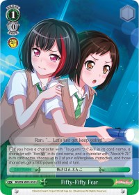 Fifty-Fifty Fear (BD/EN-W03-056 U) [BanG Dream! Girls Band Party! MULTI LIVE] | Cracking-Singles