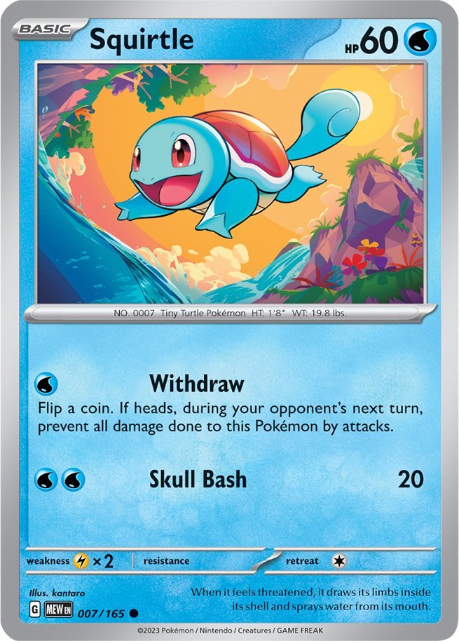 Squirtle (007/165) [Scarlet & Violet 151] | Cracking-Singles