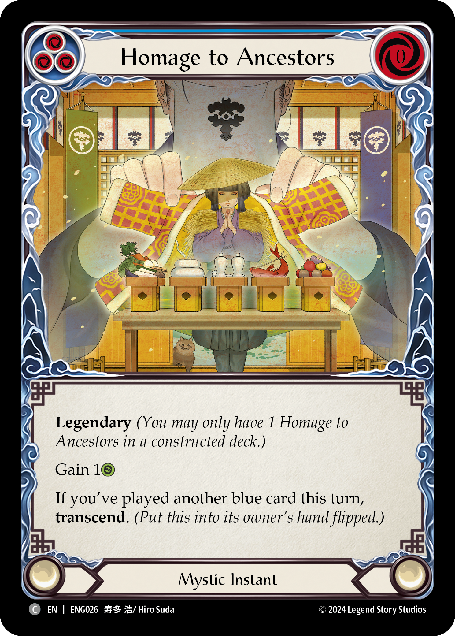 Homage to Ancestors [ENG026] (Part the Mistveil Enigma Blitz Deck) | Cracking-Singles