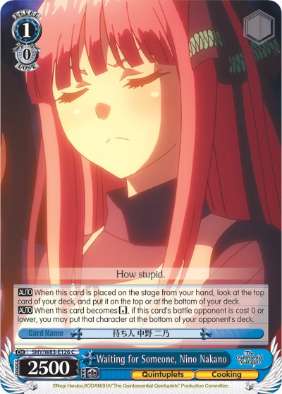 Waiting for Someone, Nino Nakano (5HY/W83-E126 C) [The Quintessential Quintuplets] | Cracking-Singles