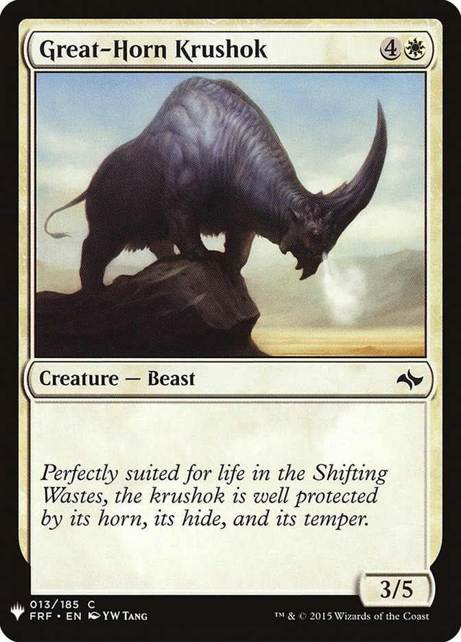Great-Horn Krushok [Mystery Booster] | Cracking-Singles