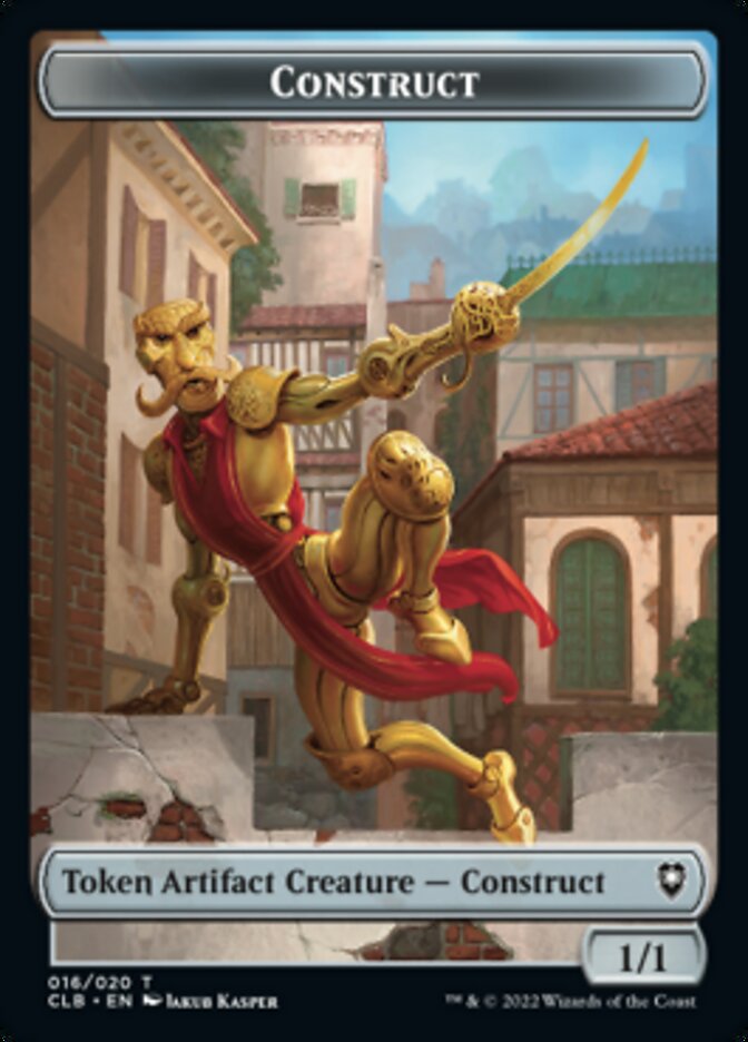 Treasure // Construct Double-Sided Token [Commander Legends: Battle for Baldur's Gate Tokens] | Cracking-Singles