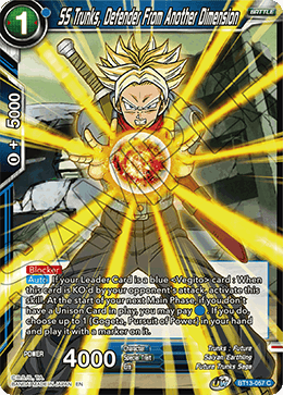 SS Trunks, Defender From Another Dimension (Common) (BT13-057) [Supreme Rivalry] | Cracking-Singles
