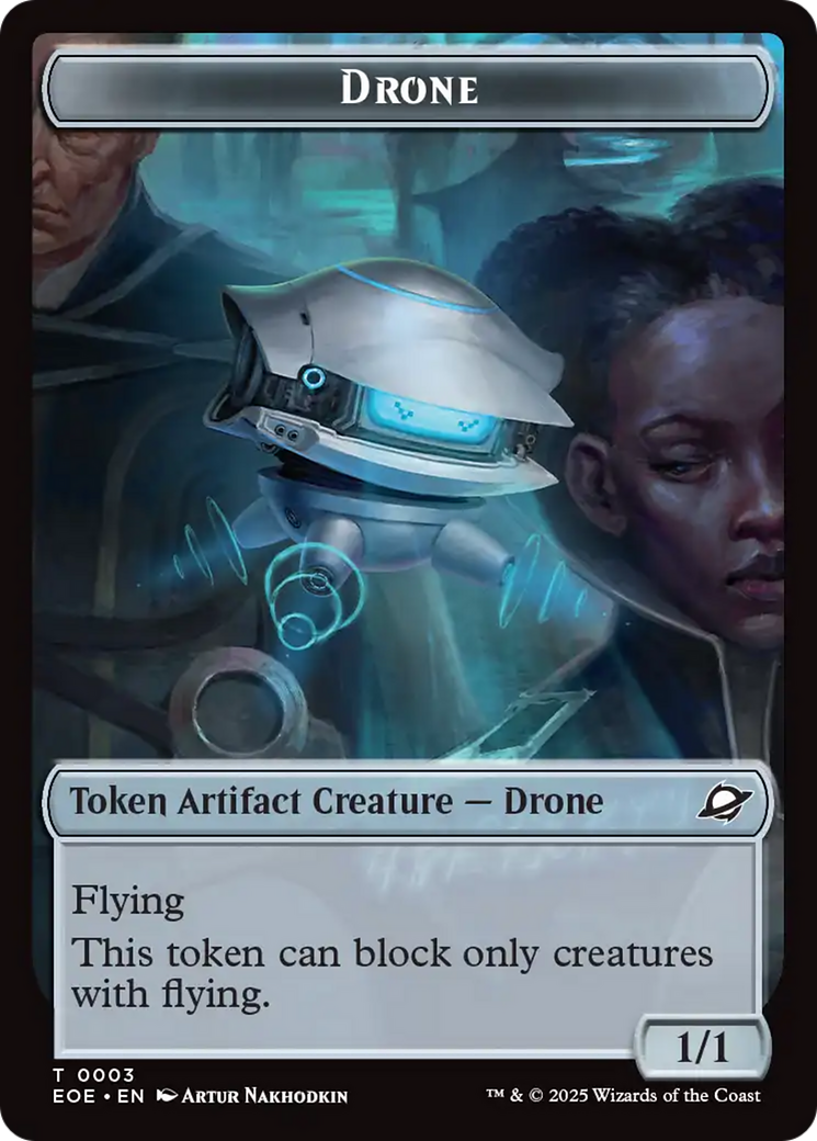 Robot // Drone Double-Sided Token [Edge of Eternities Tokens] | Cracking-Singles