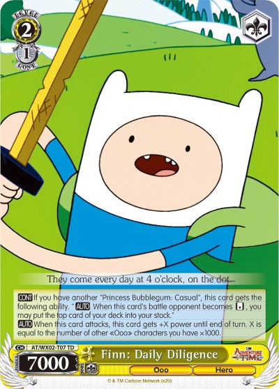 Finn: Daily Diligence (AT/WX02-T07 TD) [Adventure Time] | Cracking-Singles