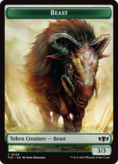 Beast // Treasure Double-Sided Token [Tarkir: Dragonstorm Commander Tokens] | Cracking-Singles