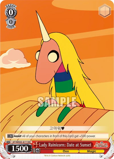 Lady Rainicorn: Date at Sunset (AT/WX02-A11) (Promo) [Adventure Time] | Cracking-Singles