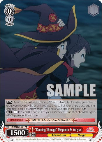"Running Through" Megumin & Yunyun (BSL2020-WS01 PR) [Bushiroad Event Cards] | Cracking-Singles