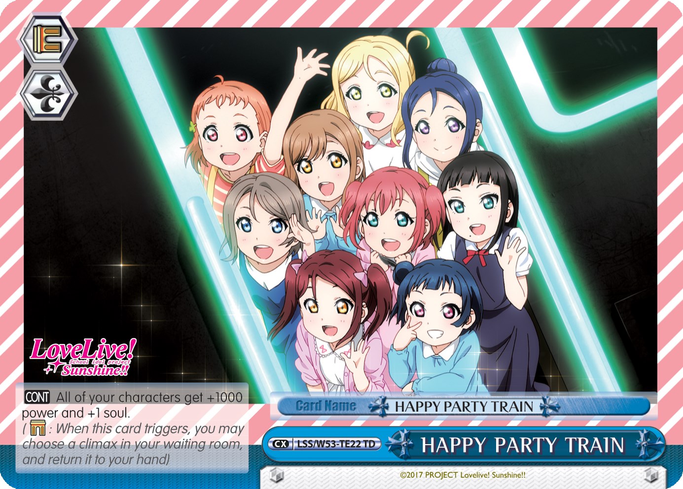 HAPPY PARTY TRAIN (LSS/W53-TE22 TD) [Love Live! Sunshine!! Extra Booster] | Cracking-Singles