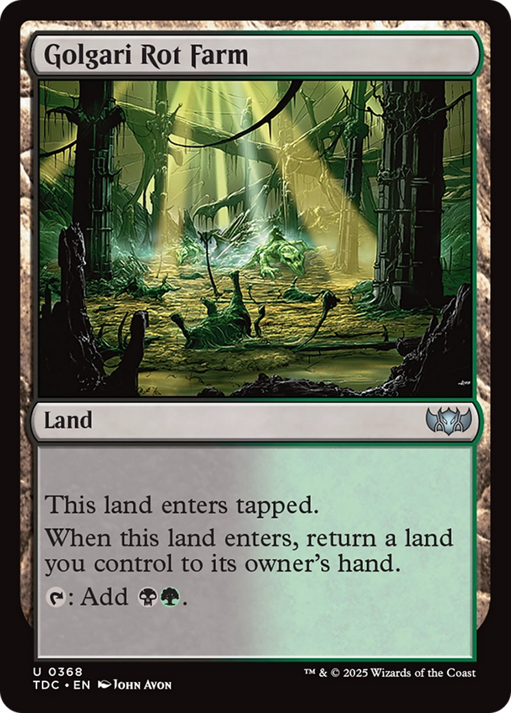 Golgari Rot Farm [Tarkir: Dragonstorm Commander] | Cracking-Singles