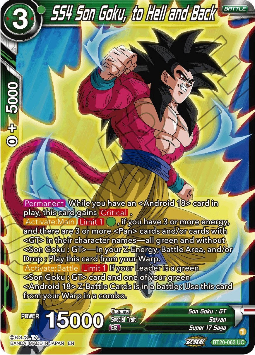 SS4 Son Goku, to Hell and Back (BT20-063) [Power Absorbed] | Cracking-Singles
