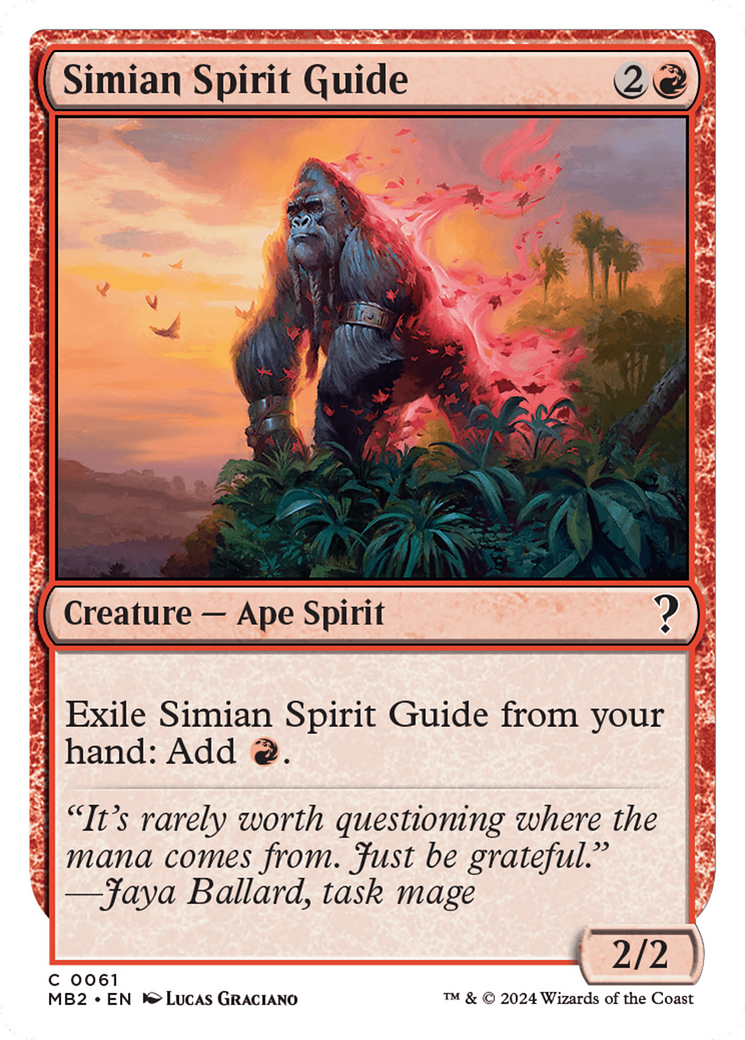Simian Spirit Guide (White Border) [Mystery Booster 2] | Cracking-Singles