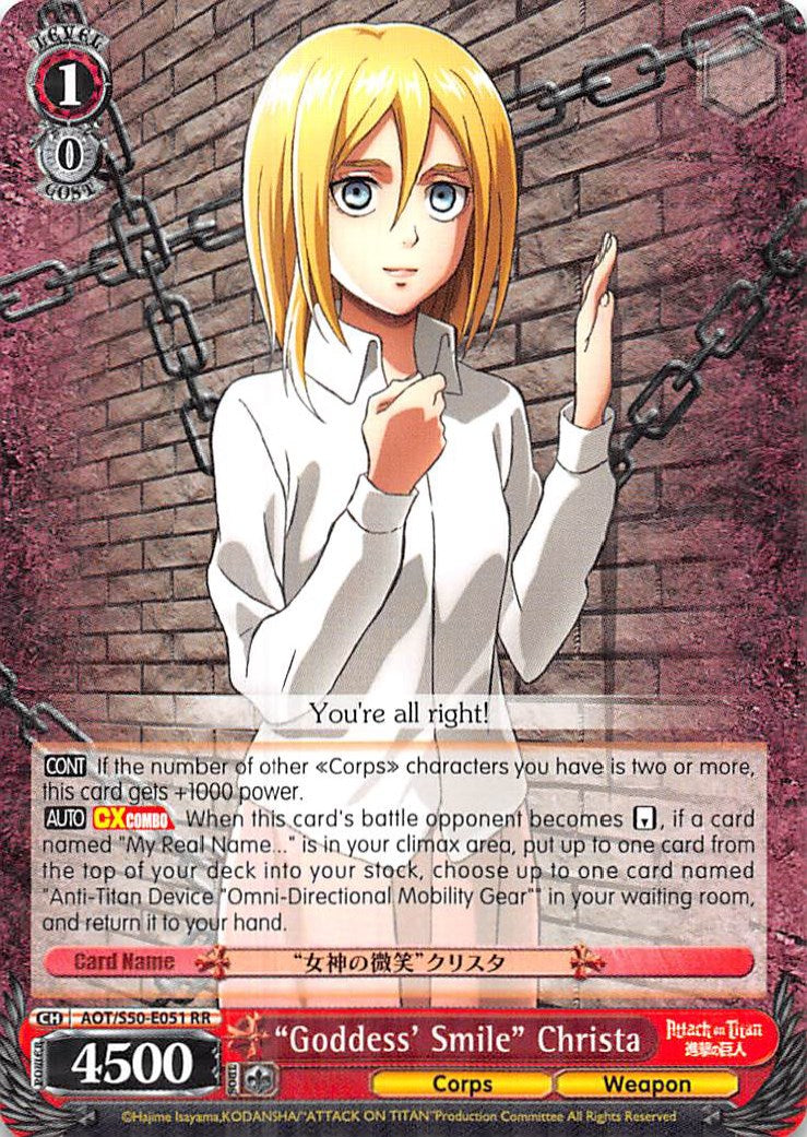 "Goddess' Smile" Christa (AOT/S50-E051 RR) [Attack on Titan Vol. 2] | Cracking-Singles