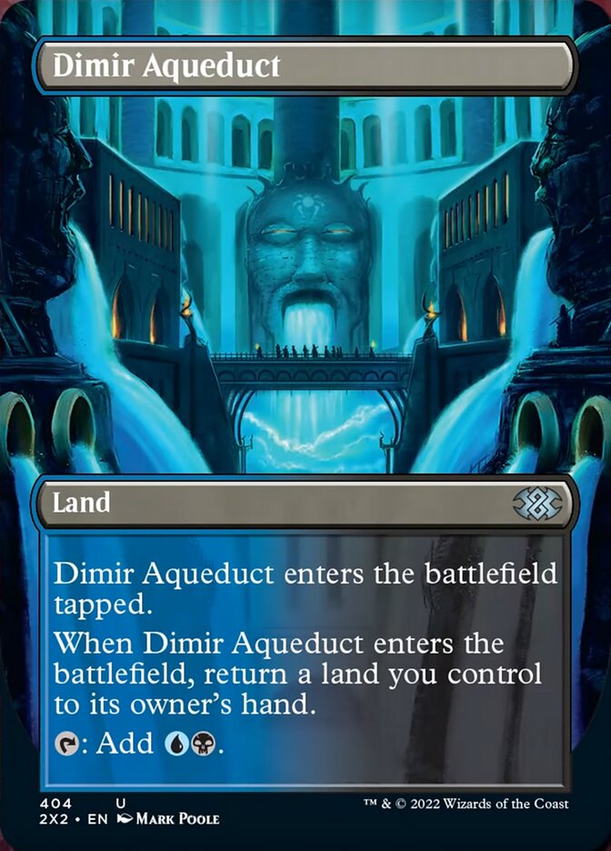 Dimir Aqueduct (Borderless Alternate Art) [Double Masters 2022] | Cracking-Singles