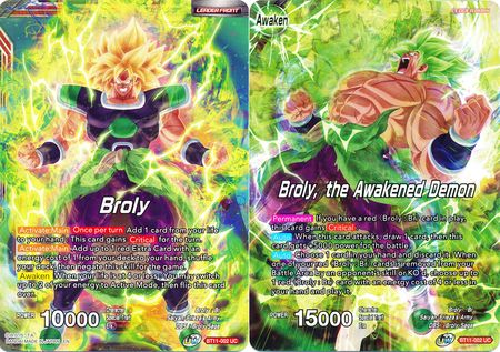 Broly // Broly, the Awakened Demon (BT11-002) [Vermilion Bloodline 2nd Edition] | Cracking-Singles