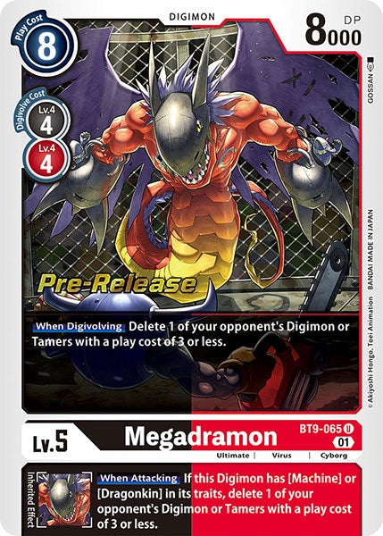 Megadramon [BT9-065] [X Record Pre-Release Promos] | Cracking-Singles