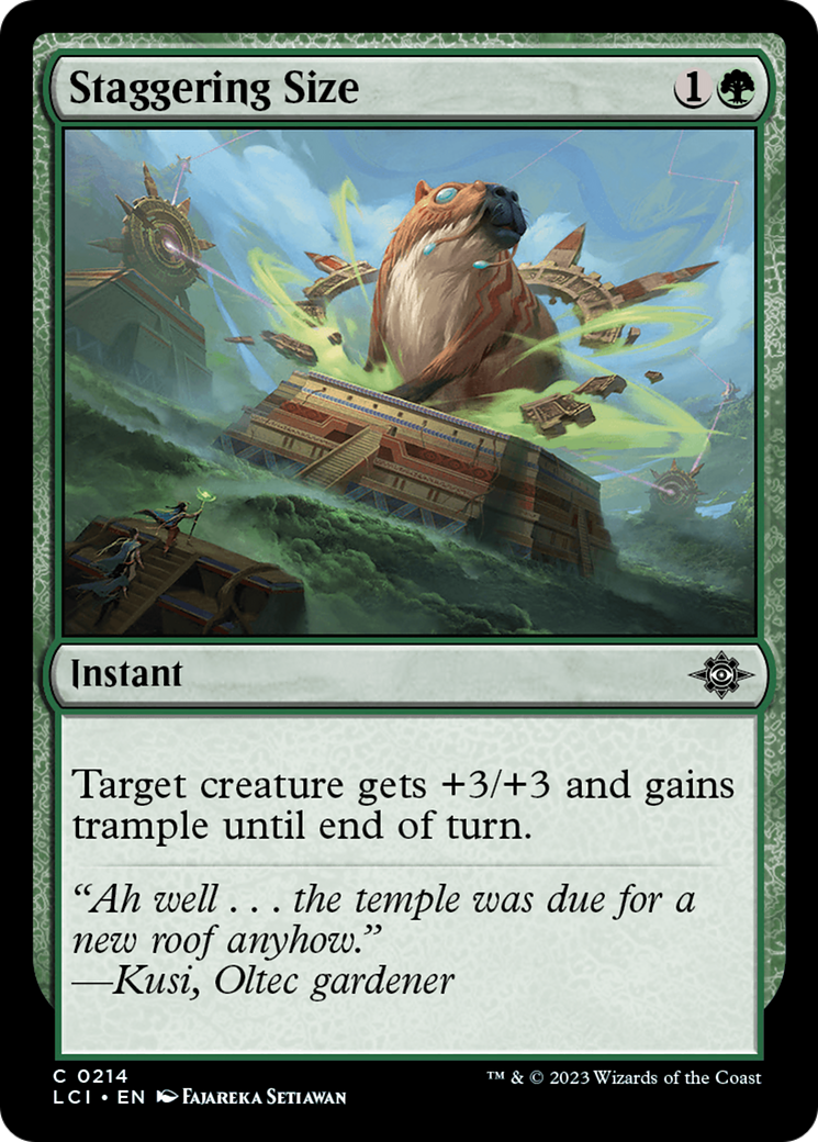 Staggering Size [The Lost Caverns of Ixalan] | Cracking-Singles