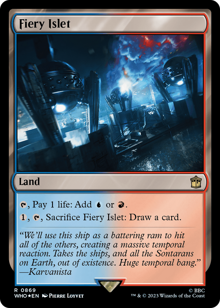 Fiery Islet (Surge Foil) [Doctor Who] | Cracking-Singles