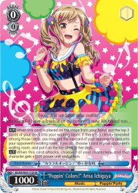 "Poppin'Colors!" Arisa Ichigaya (BD/EN-W03-110S SR) [BanG Dream! Girls Band Party! MULTI LIVE] | Cracking-Singles