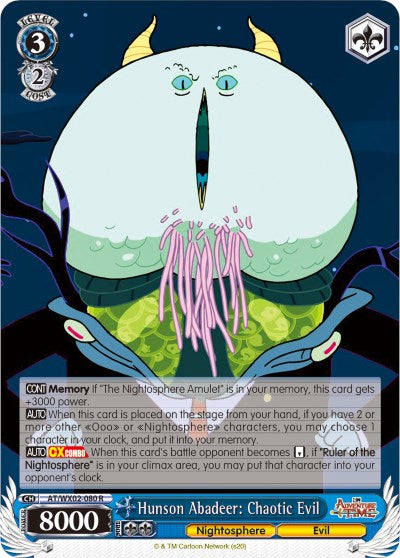 Hunson Abadeer: Chaotic Evil (AT/WX02-080 R) [Adventure Time] | Cracking-Singles