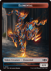 Elemental (0027) // Monk Double-Sided Token [Tarkir: Dragonstorm Commander Tokens] | Cracking-Singles