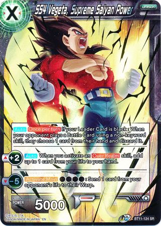 SS4 Vegeta, Supreme Saiyan Power (BT11-124) [Vermilion Bloodline] | Cracking-Singles