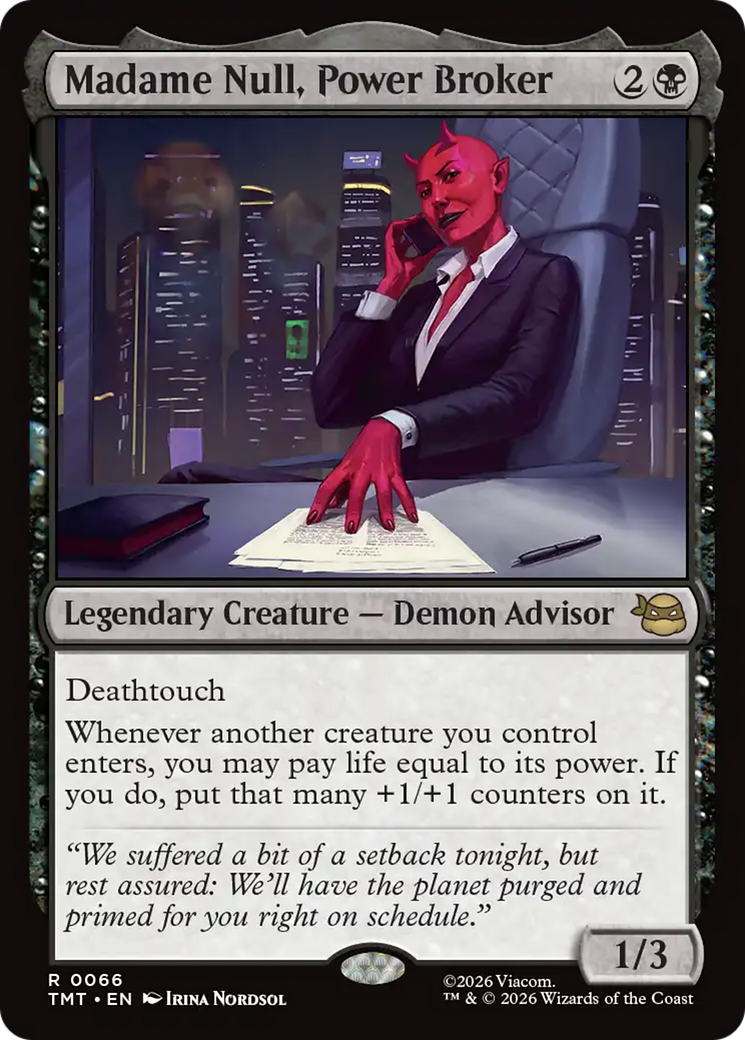 Madame Null, Power Broker [Teenage Mutant Ninja Turtles] | Cracking-Singles