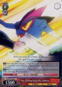 Only Clothing Ryuko Has, Senketsu (KLK/S27-E045 R) [KILL la KILL] | Cracking-Singles