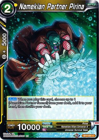 Namekian Partner Pirina (BT7-091) [Assault of the Saiyans] | Cracking-Singles