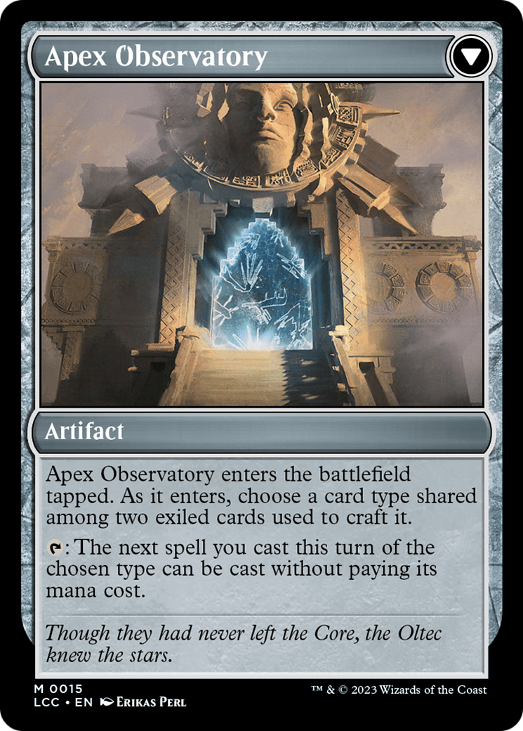 Eye of Ojer Taq // Apex Observatory [The Lost Caverns of Ixalan Commander] | Cracking-Singles