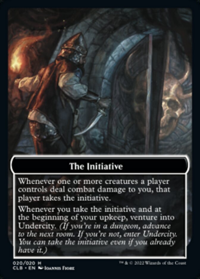 The Initiative // Undercity Double-Sided Token [Commander Legends: Battle for Baldur's Gate Tokens] | Cracking-Singles