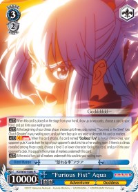 "Furious Fist" Aqua (KS/W55-E085 R) [KonoSuba 2] | Cracking-Singles