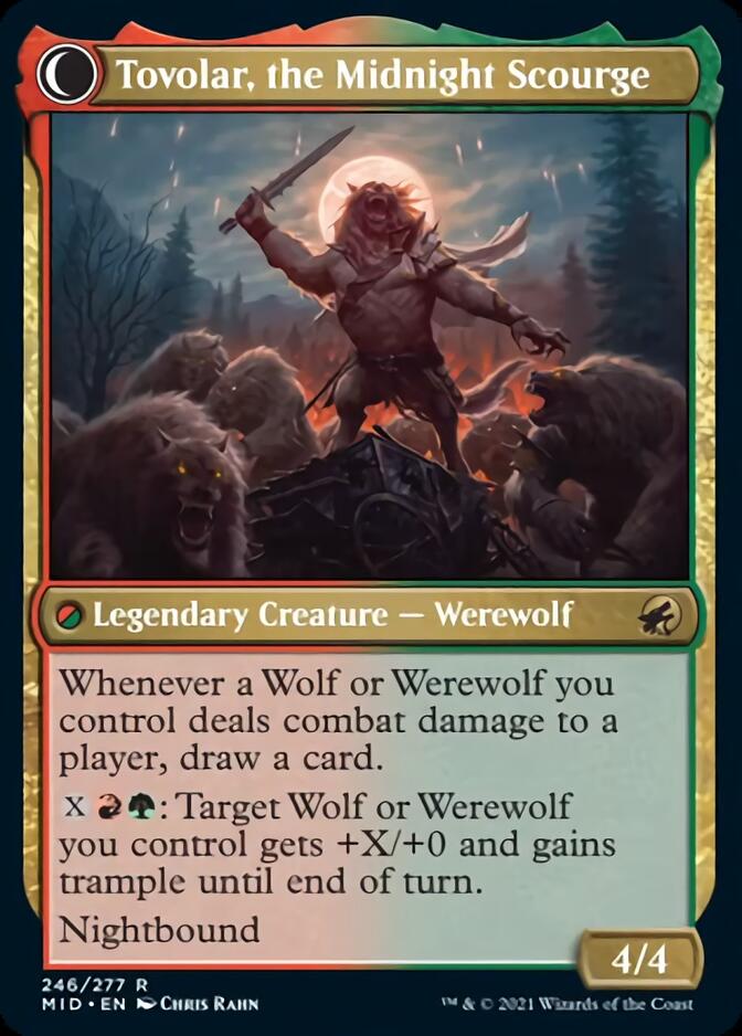Tovolar, Dire Overlord // Tovolar, the Midnight Scourge [Innistrad: Midnight Hunt] | Cracking-Singles