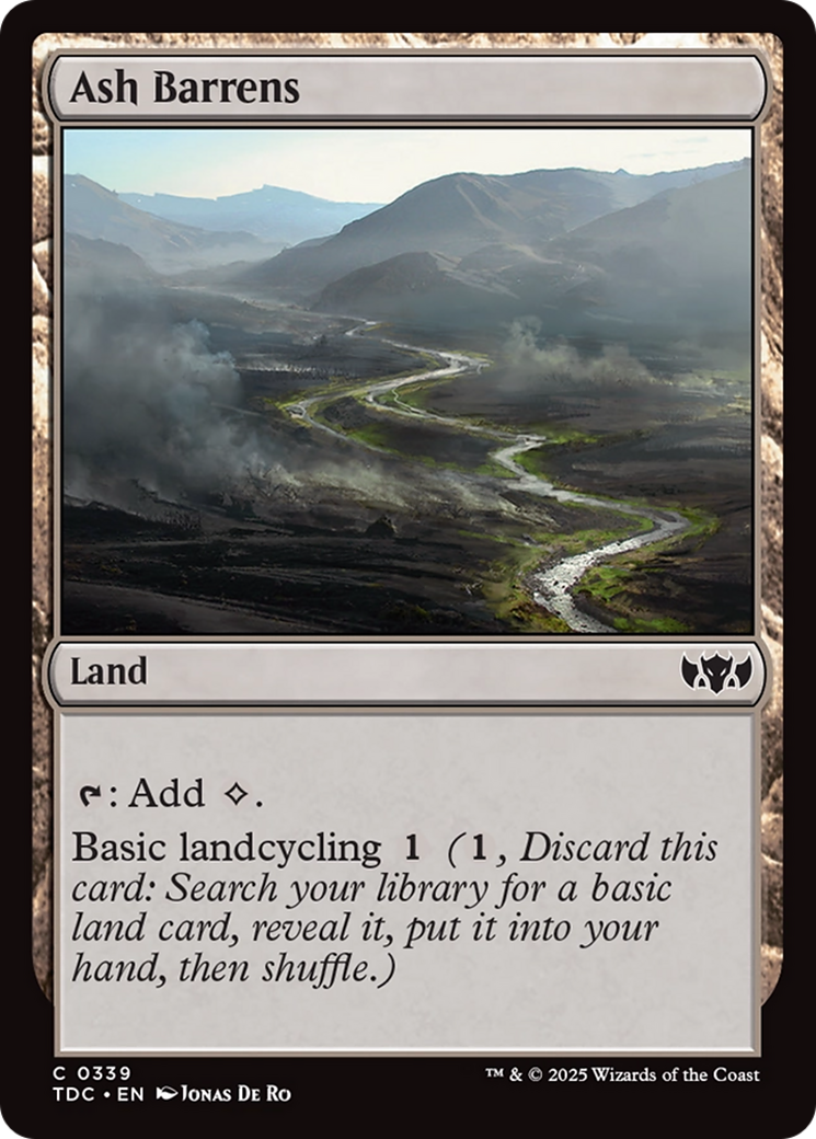 Ash Barrens [Tarkir: Dragonstorm Commander] | Cracking-Singles